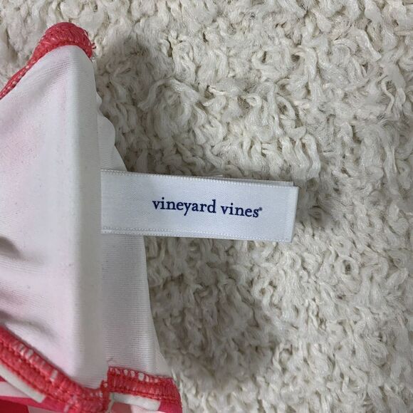 Vineyard Vines Red & Cream Striped Classic Bikini Set Women’s Size XS - Picture 10 of 14